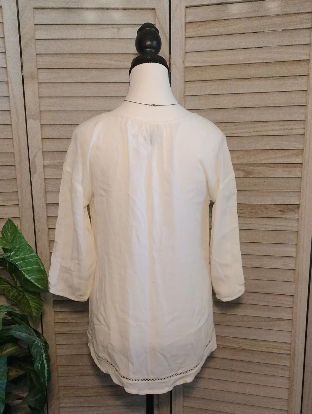 ⚜️ NWT Old Navy Girls Peasant Style Blouse With Open Stitch Trim - Size XL (14)
